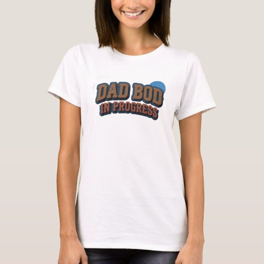 モダンDAD BOG PROGRESSビジュアルデザイン Tシャツ (正面)