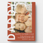 モダンDADDY 写真と名言 父の日 フォトプラーク (正面)
