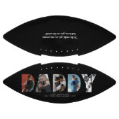 モダンDADDY Photo Black Happy Father's Day アメリカンフットボール (パネル)