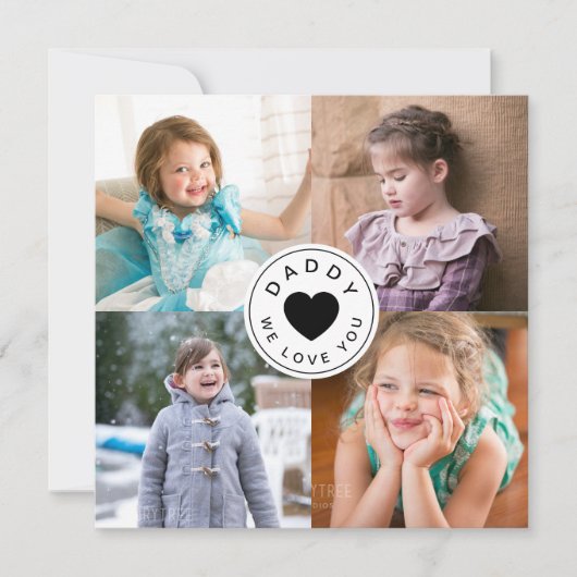 モダンDaddy We Love You 4フォトコラージュ (正面)
