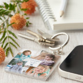 モダンDaddy We Love You 4フォトコラージュ キーホルダー (正面右)