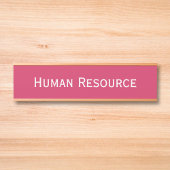モダンDark Pink Office Room Department Name サインプレート