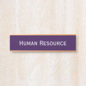 モダンDark Purple Office Room部門名 サインプレート (正面)