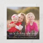 モダンDecking New Holesフォトホリデームービング 案内状 (正面/裏面)