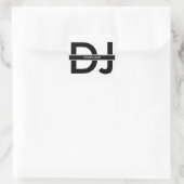 モダンDJステッカー スクエアシール (バッグ)