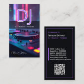 モダンDJターンテーブル 名刺 (正面/裏面)