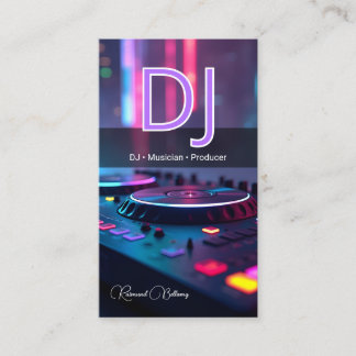 モダンDJターンテーブル 名刺