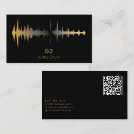 モダンDJプロフェッショナルQRコード 名刺