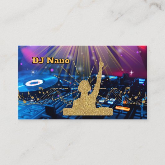 モダンDJミュージックプロデューサーDJsサイナー 名刺 (正面)