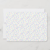 モダンDonut Sprinkle性差別パーティー 招待状 (裏面)