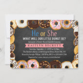 モダンDonut Sprinkle性差別パーティー 招待状 (正面)
