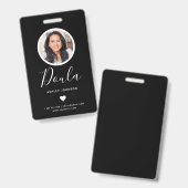 モダンDoula Burgenderの写真を黒に追加 バッジ (表裏)