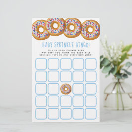 モダンDout Boys Baby Shower Sprinkle Bingo