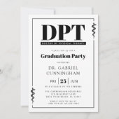 モダンDPT理学療法士卒業 招待状 (正面)