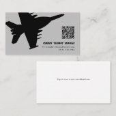 モダンEA-18Gグローラー戦闘機ジェット 名刺 (正面/裏面)