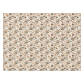 モダンEarth Tones花と離れ テーブルクロス (正面(横))