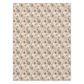 モダンEarth Tones花と離れ テーブルクロス (正面)