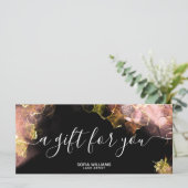 モダンEarth Tones証明書ギフトカード追加ロゴ (スタンド正面)