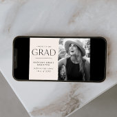 モダンEdge Cream写真卒業 案内状