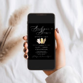 モダンEdgy His & Shirs書道BBQ & Brews 招待状