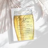 モダンEdgy His & Shirs書道BBQ & Brews 招待状