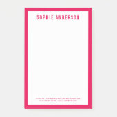 モダンEDITABLE色の名前縁ど。 ポストイット (正面)