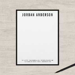 モダンEDITABLE色の名前縁ど。 レターヘッド