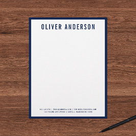 モダンEDITABLE色の名前縁ど。 レターヘッド