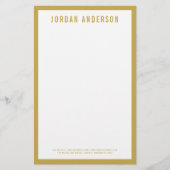 モダンEDITABLE色の名前縁ど。 便箋 (正面)