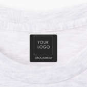 モダンEditable Black Business Companyロゴ ラベル (貼付)