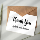 モダンEgant Black and White Photo結婚's ノートカード