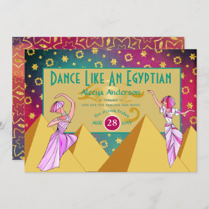 モダンEGYPTIDE Dance MusicパーティーANYイベント 招待状