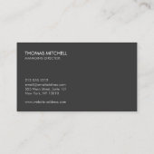 モダンEstate、Builder、実在Architectのロゴ2 名刺 (裏面)