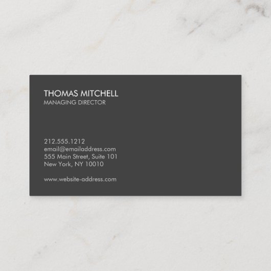 モダンEstate、Builder、実在Architectのロゴ2 名刺 (裏面)