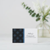 モダンExvasance Business Card(青) 名刺 (スタンド正面)