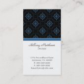 モダンExvasance Business Card(青) 名刺 (裏面)