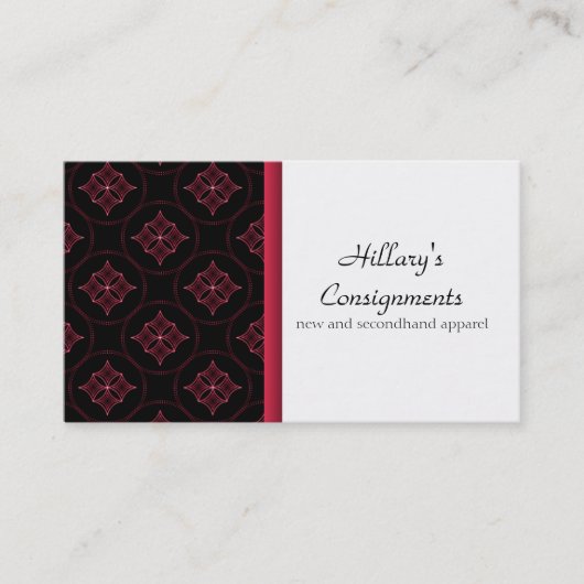 モダンExvasance Business Card、Magenta 名刺 (正面)