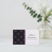 モダンExvasance Business Card、Purple 名刺 (スタンド正面)