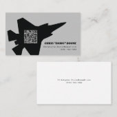 モダンF-35稲妻戦闘機 名刺 (正面/裏面)