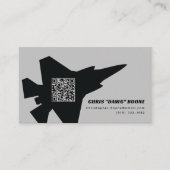モダンF-35稲妻戦闘機 名刺 (正面)