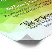 モダンfacet universal employee anniversary award ポスター (角)