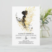 モダンFairycore誕生日パーティー 招待状 (スタンド正面)