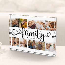 モダンFamily Script Collage Chic 10フォトブロック フォトブロック