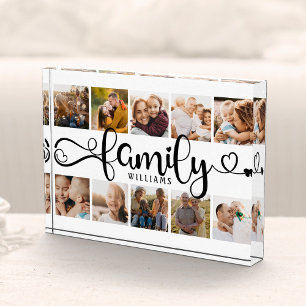 モダンFamily Script Collage Chic 10フォトブロック フォトブロック