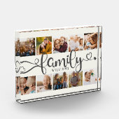 モダンFamily Script Collage Chic 10フォトブロック フォトブロック (左)