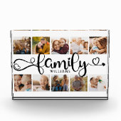 モダンFamily Script Collage Chic 10フォトブロック フォトブロック (正面)