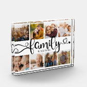 モダンFamily Script Collage Chic 8フォトブロック フォトブロック (左)