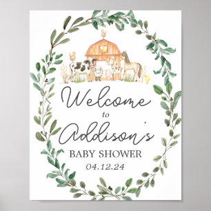 モダンFarm Welcome Sign Farm Welcome Poster ポスター