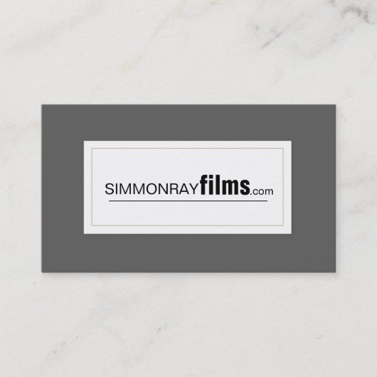 モダンFilm Maker、Director Business Card 名刺 (正面)