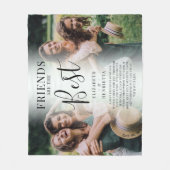 モダンFRIENDSは写真最高の記念酒 フリースブランケット (正面)